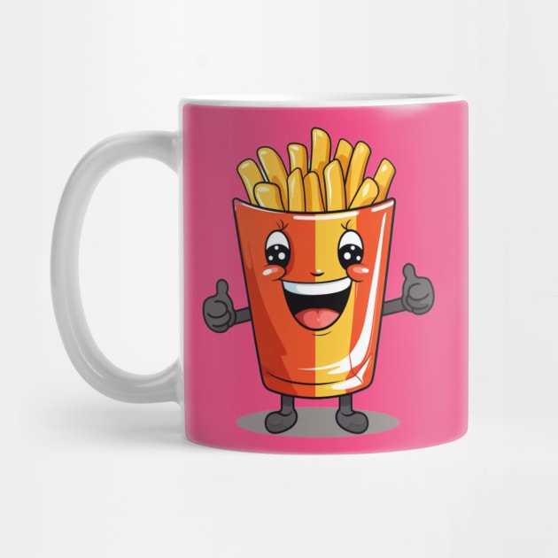 kawaii french fries T-Shirt cute potatofood by nonagobich